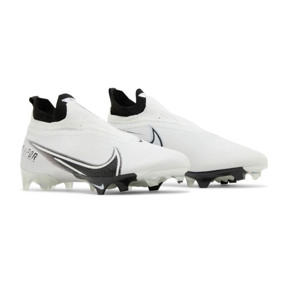 Nike Football Cleats New Vapor Edge Elite 360 Flyknit CV6282-108 White Black 16